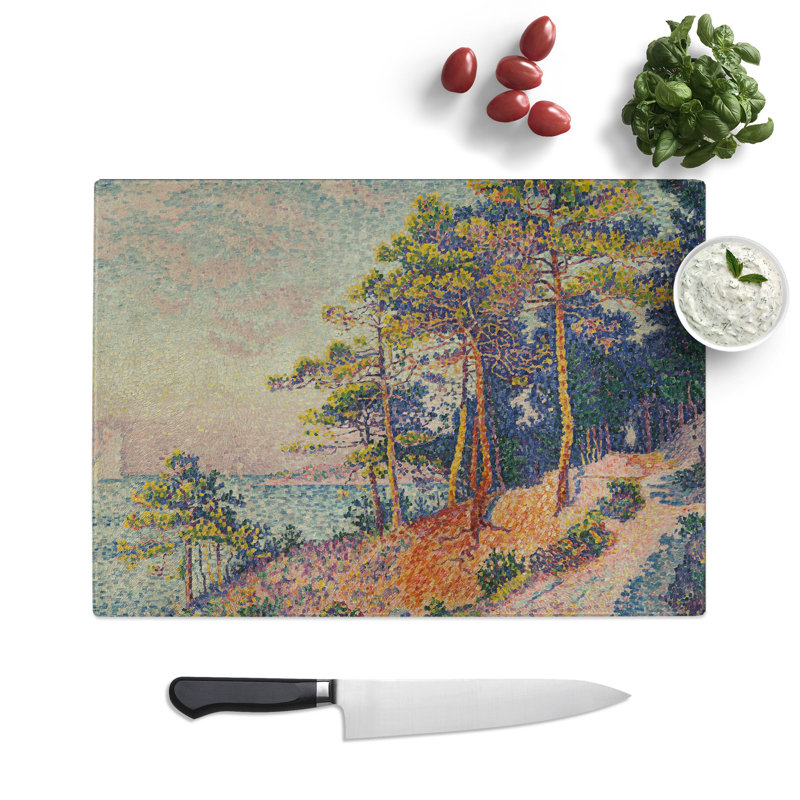The Trail by Paul Signac Chopping Board, 0.4cm H x 20cm W x 28.5cm L
