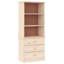 Aaleayah 142 cm H x 60 cm W Solid Wood Standard Bookcase-1149000610