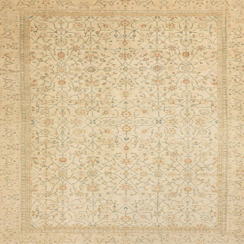 Abstract Indoor Rug, Square 7'