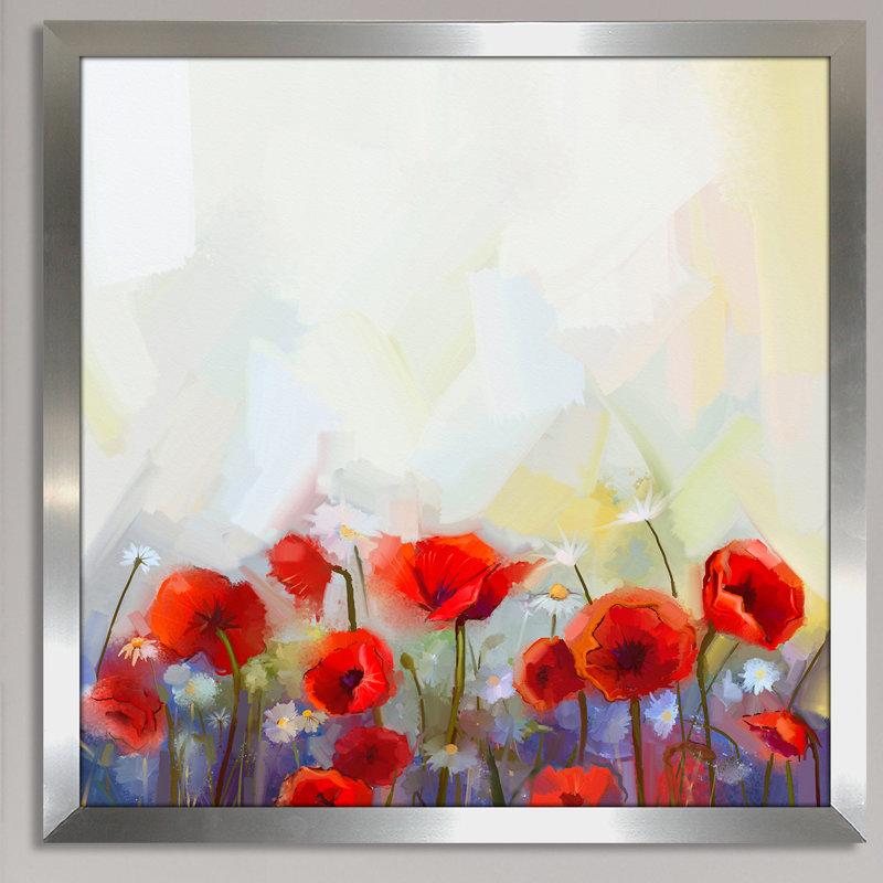 « pops is red », reproduction d’art encadrée, H 35 po x l 35,5 x P 0,75 po