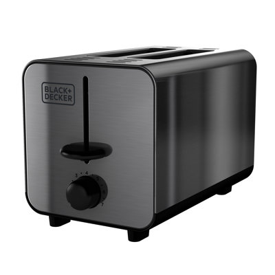 Black+Decker 2 Slice Stainless Steel Toaster