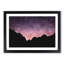 Pink Sky at Night 1 Piece Single Picture Frame Wall Art on MDF-56704622-56704620