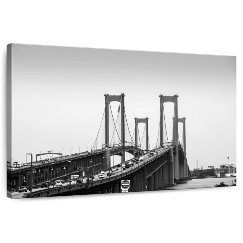 Lilie Delaware Bridge Monochrome, 26" H x 39" W