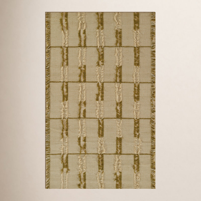 Ganya Handmade Recycled P.E.T Green Indoor/Outdoor Rug, Runner 2'3" x 8'