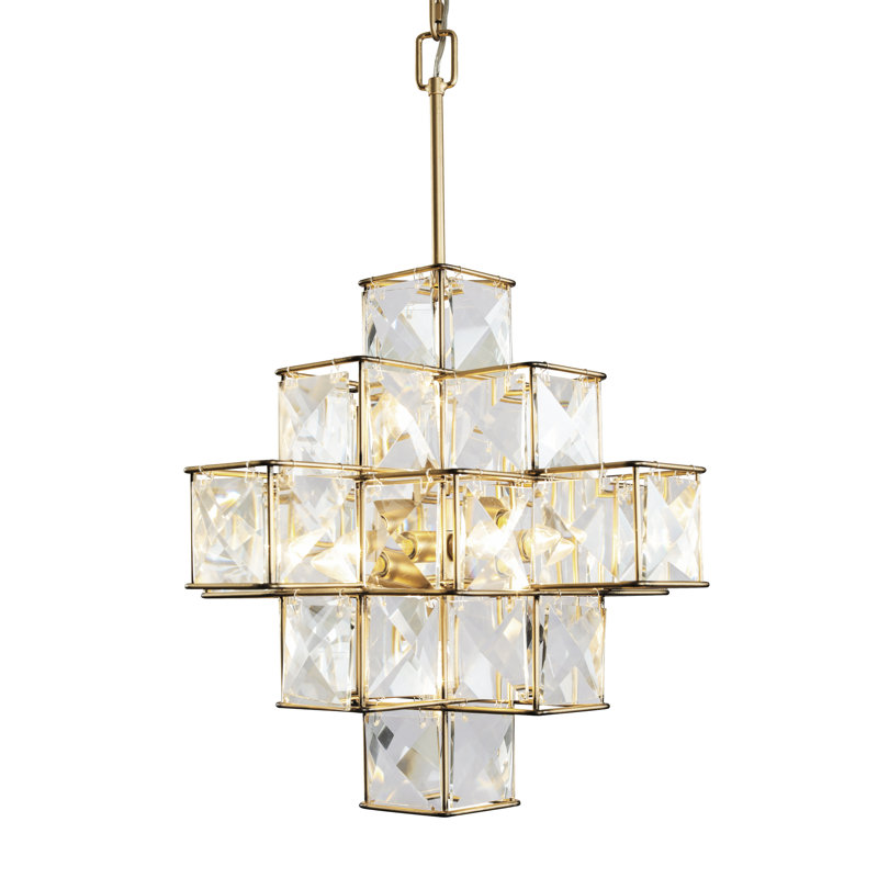 Lustre cubique 6 lumières
