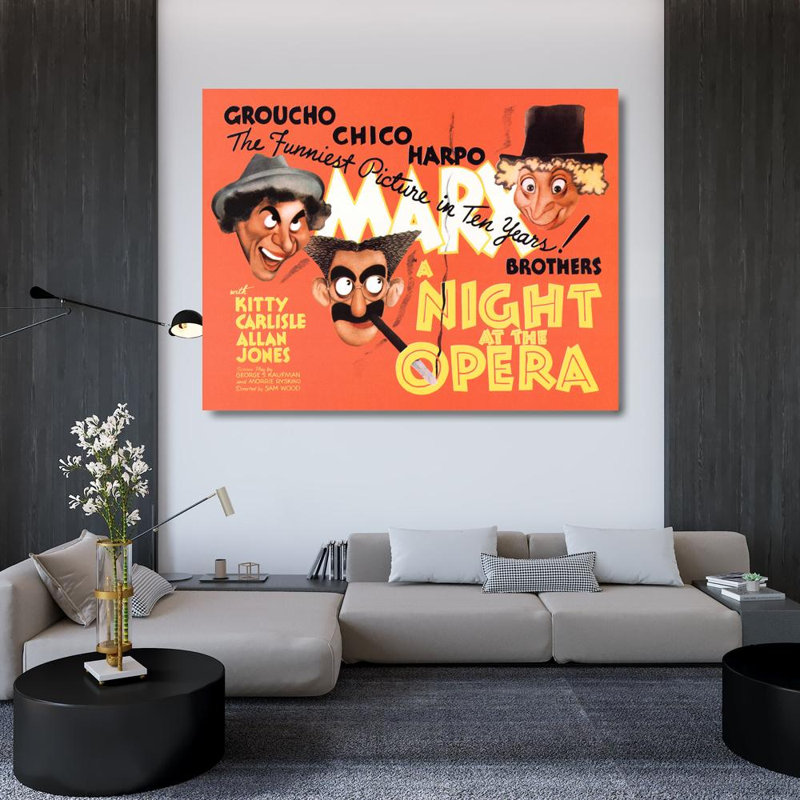 Nuit à l'opéra, H 36 po x l 47 po