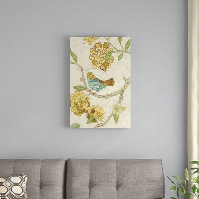 «Antique Aviaire II», peinture sur toile