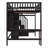Full Size Loft Bed With Bookshelf,Drawers,Desk,And Wardrobe-Espresso