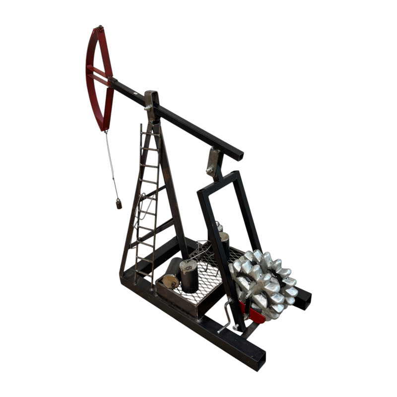 Oil Pump Jack-Antique Crome/Textured Bronze