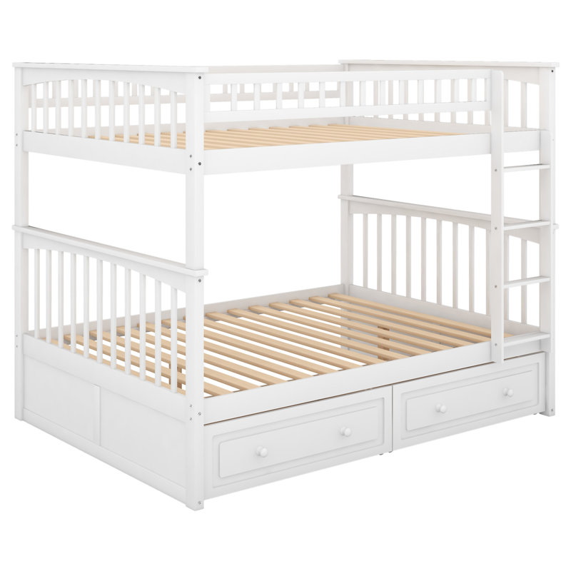 Bunk Bed With Drawers, White