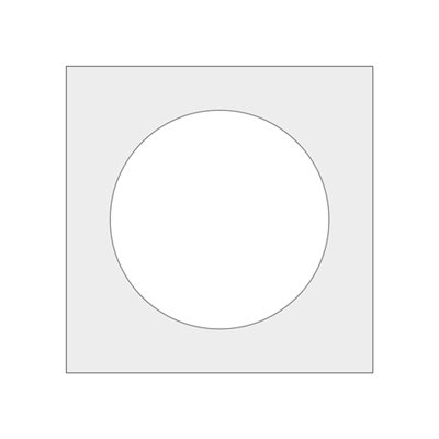 Médaillon de plafond carré rond gaffe