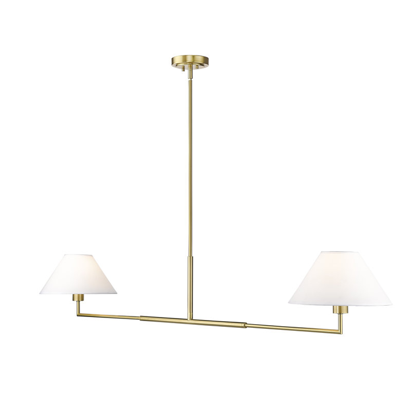 Ryckman 2 - Light Steel Dimmable Linear Chandelier, Brushed Nickel