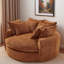 Full-compressed Round Compression Chaise Lounge Sofa With 8 Throw Pillows-171923484