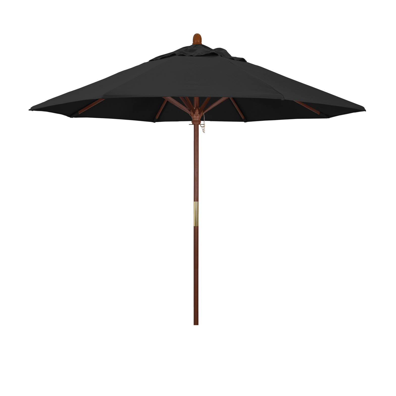 Manford 108'' Outdoor Umbrella, Black - Pacifica