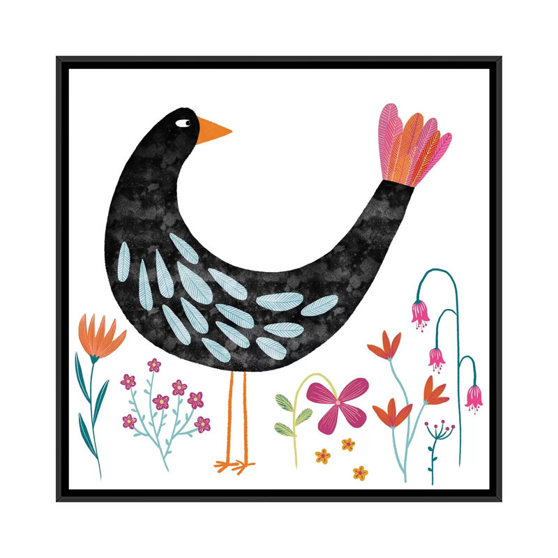 Oiseau avec une queue d’aronde par Nic squirrell-impression, H 37 po x l 37 po x P 1,5 po, Pas de tapis