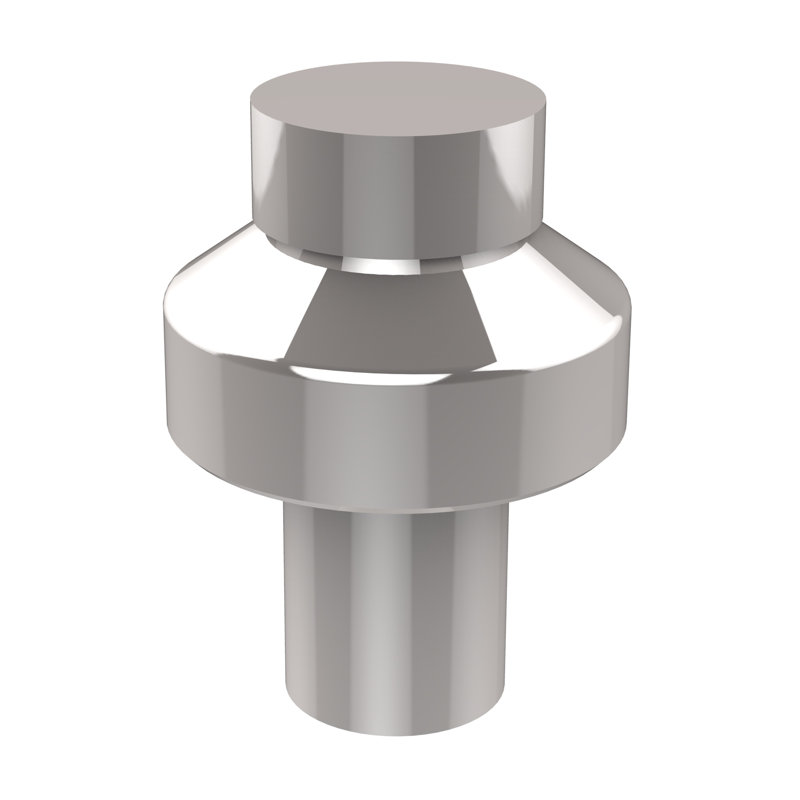 Poignée cylindrique de 1 po de diamètre Ballenas, Chrome poli