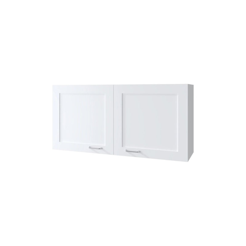 Armoire murale blanche avec 2 portes, Blanc