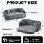 Canapé-lit inclinable incurvé convertible de 87 pouces, canapé-lit 2 en 1 rabattable avec base coulissante et siège profond, comprend deux coussins, fauteuil inclinable en chenille, aucun assemblage requis