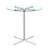 Round Glass Top Metal Base Dining Table-1320703664