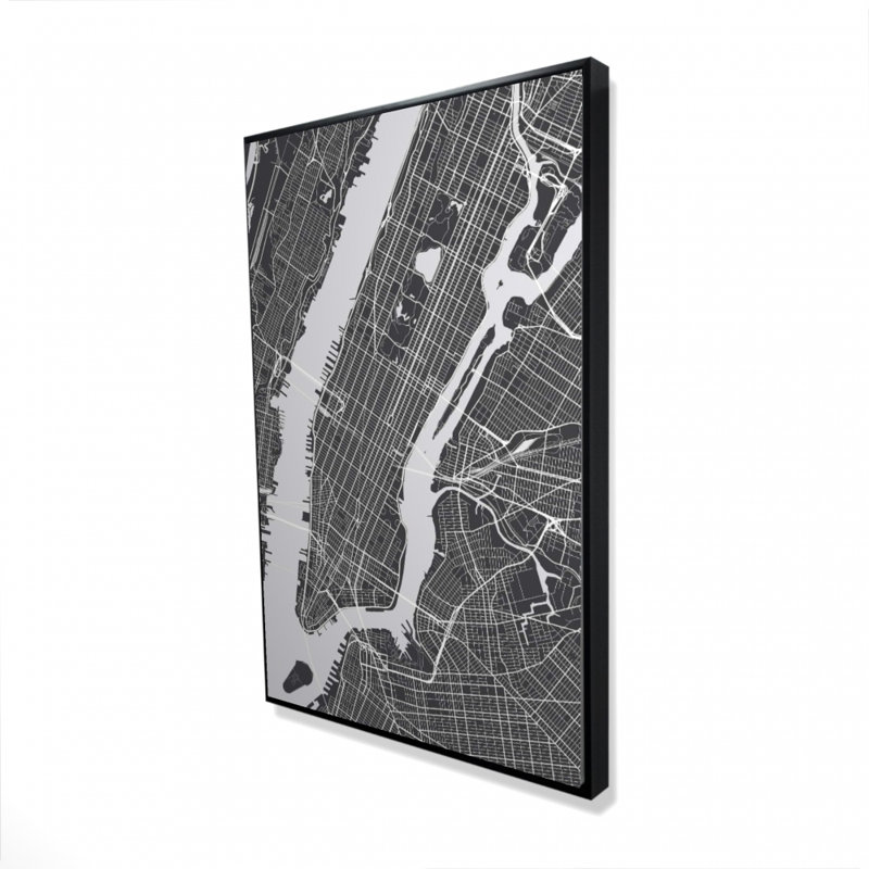 «New-york City Plan» sur toile