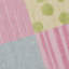 Tapis bleu / rose touffeté à la main à motif géométrique Kruetzen-21773747