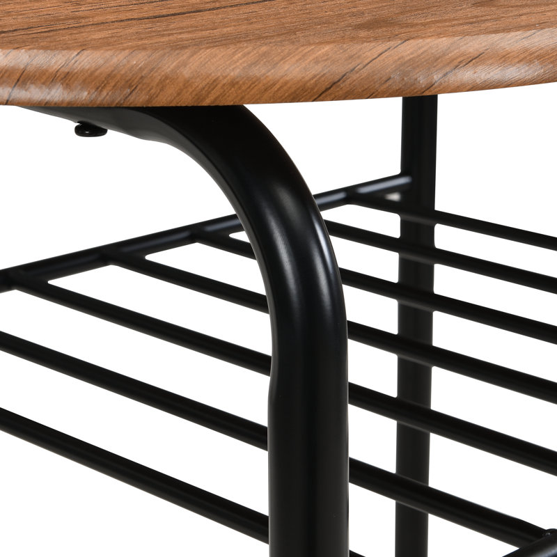 2 - Person Dining Set, Brown/Black