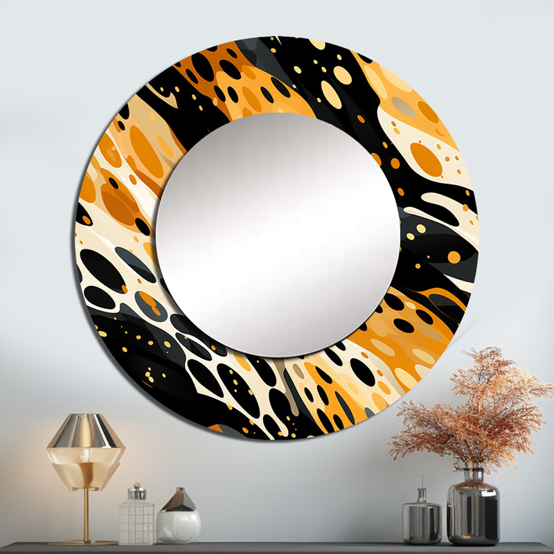 Reproduction de guépard moderne, Rickyah, 23 po x 23 po, Rond