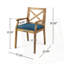 Ensemble de 2 chaises de patio en bois d'acacia-1232015471