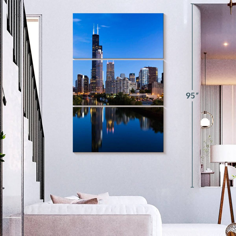 Masam, Chicago, Illinois la nuit I, H 38 po x l 24 po