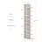 9 Tier Bookshelf, Vertical Corner Shelf With Modern Invisible Spine Ladder Bookcase Space-saving Organizer-1404090851