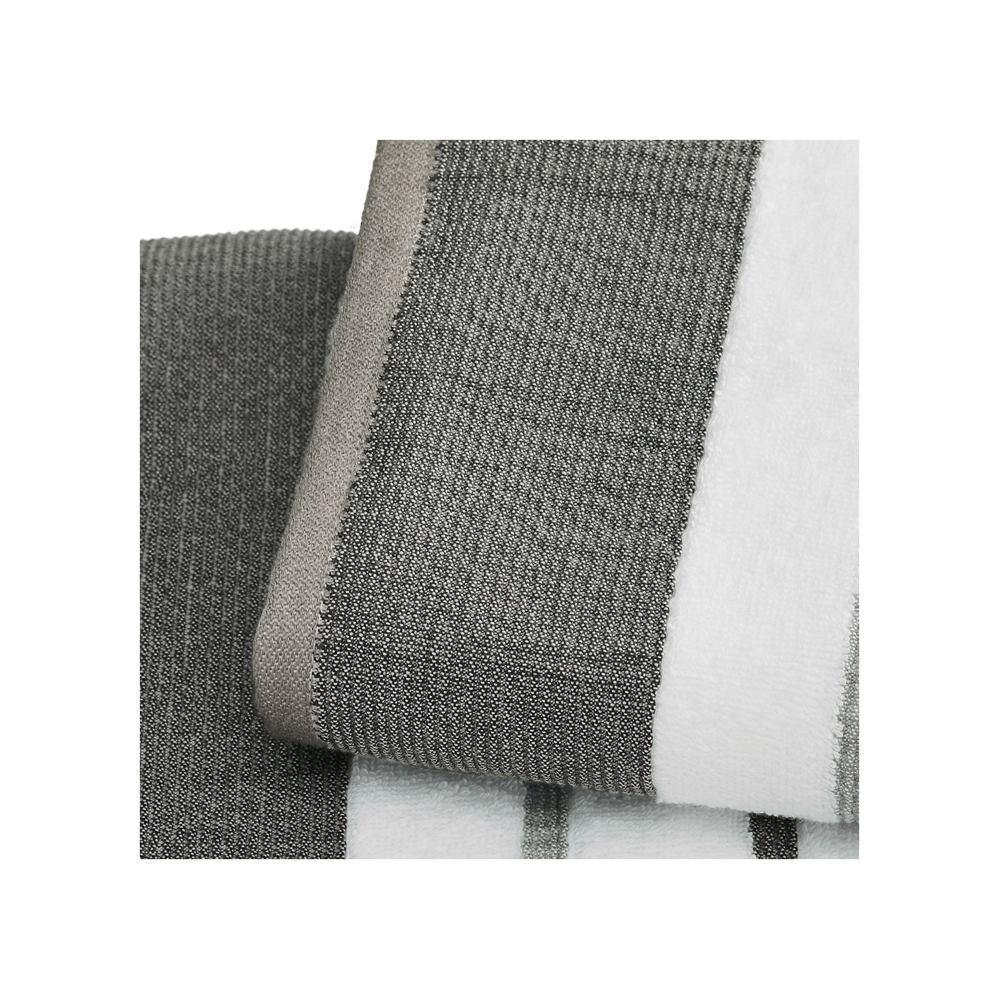 Deanthony Luxury Cotton Decorative, Dark Gray/Light Gray, Bath Sheets - 2 Pack