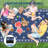 Reversible Waterproof Outdoor Rug 9x12ft – Modern Navy/White Geometric Plastic Straw Mat – UV & Mark Resistant, Easy Care, Collapsible – Perfect for Patio, RV Awning, Navy-539024944-539024948