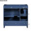 Meuble-lavabo bleu 36 po, pratique et élégant