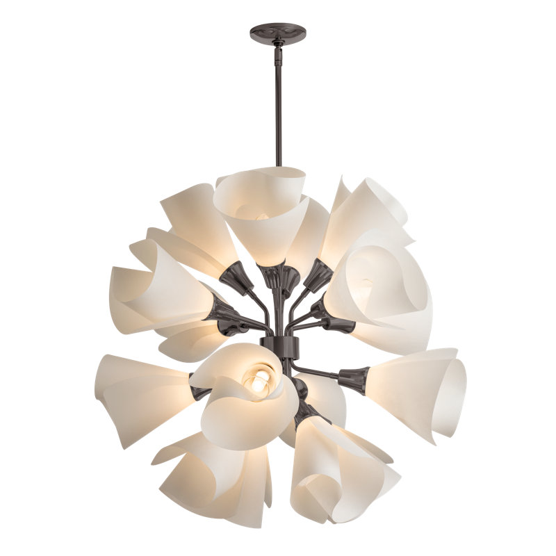 Mobius 16 - Light Sputnik Sphere Chandelier, Dark Smoke