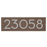Floating Modern 4" Number Horizontal Address Plaque (5 Digits)
