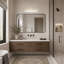 Applique murale Polla en chrome avec accents en cristal transparent Polla