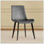 Ensemble de chaises de salle à manger modernes en cuir de polyuréthane 4