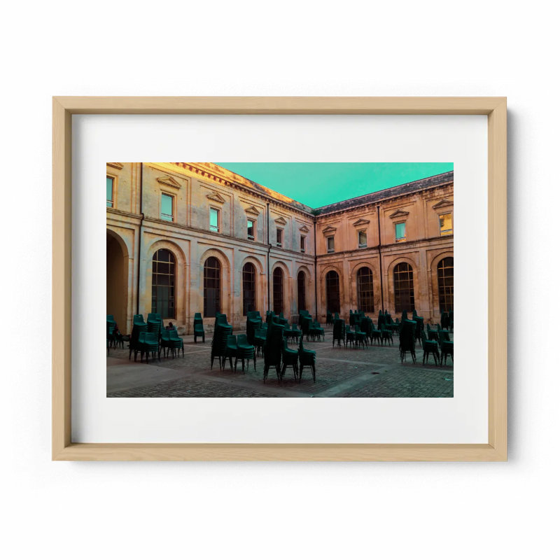 Take A Seat Print by Joseph Regan, 26" H x 36" W x 0.75" D, Natural