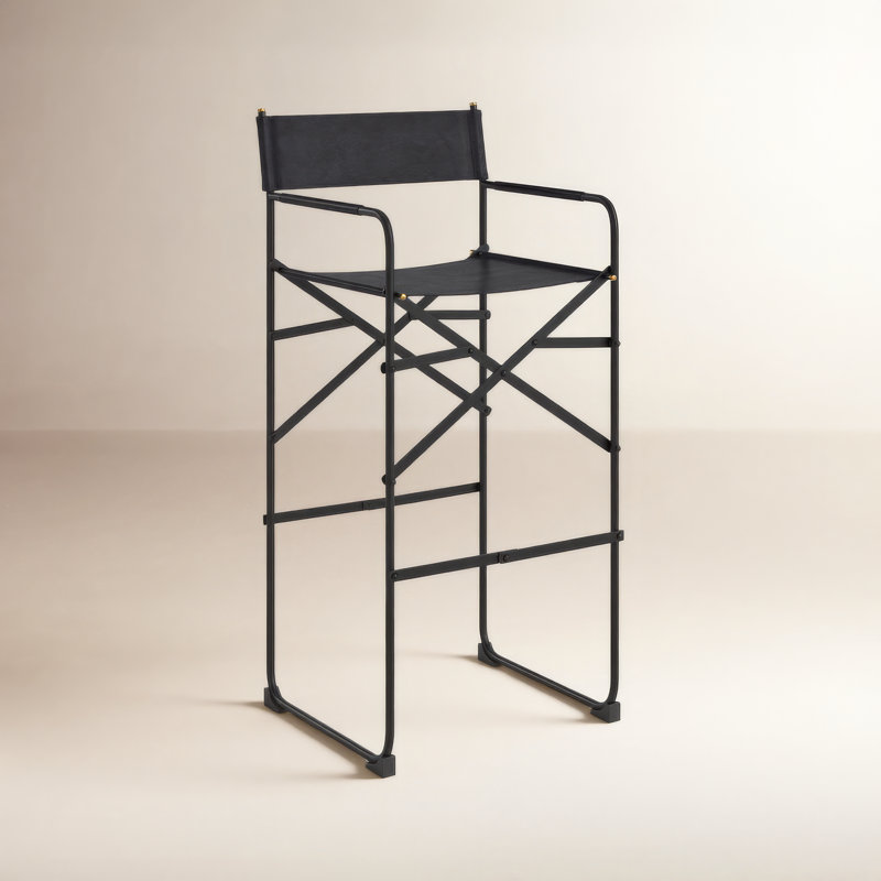 Sambac Counter Stool, Black, Bar Stool (30.5” Seat Height)