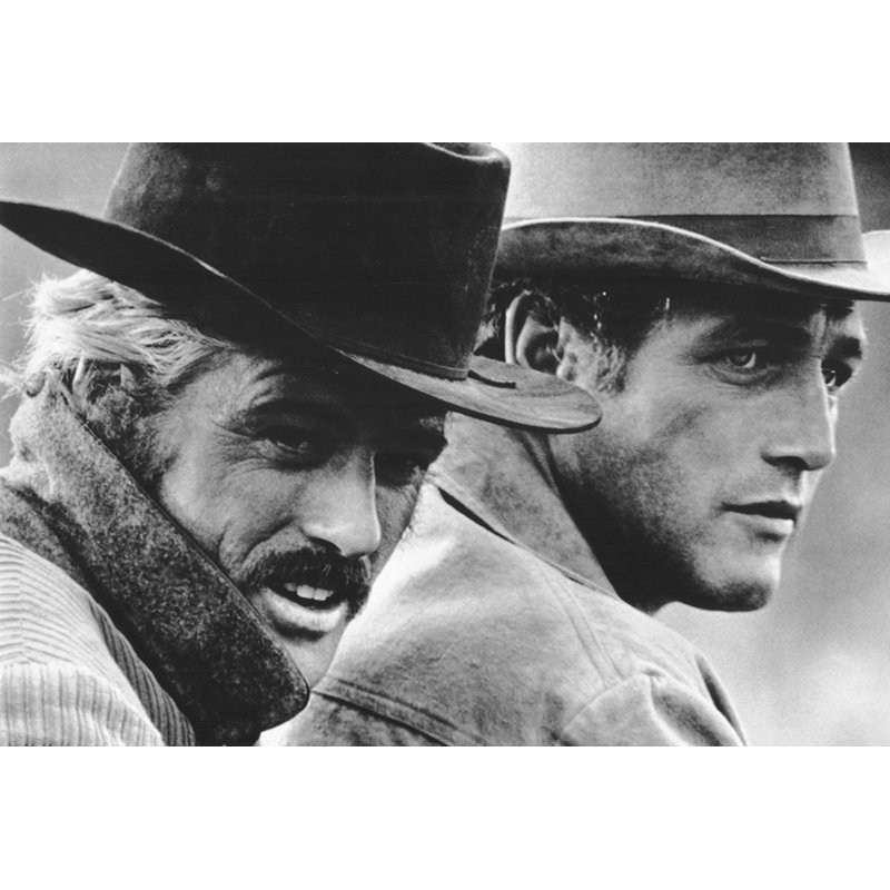 Robert Redford et Paul Newman, H 16 po x l 24 po