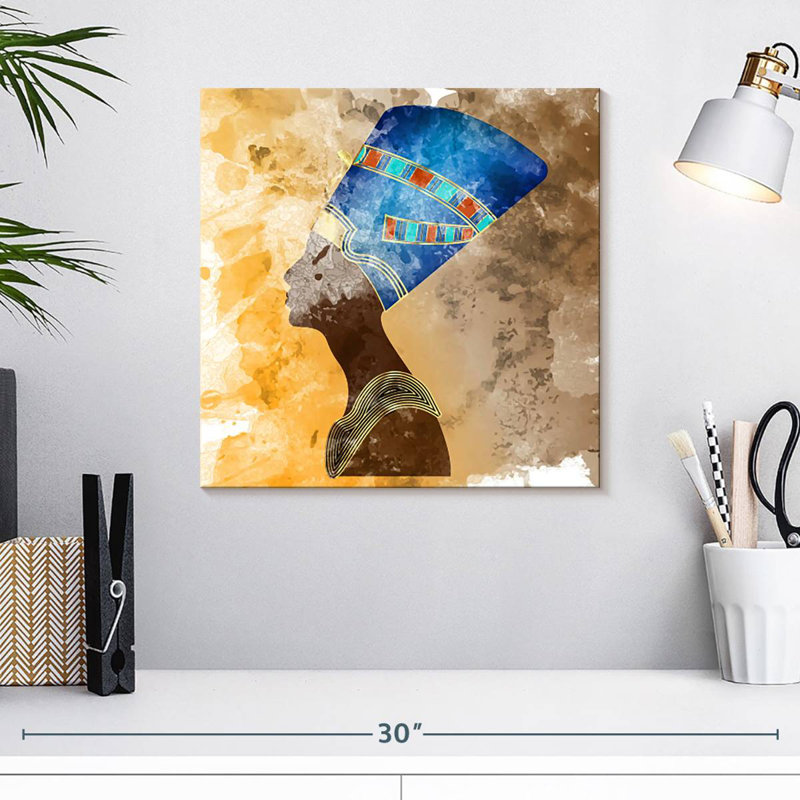 Queen Nefertiti Profile, 16" H x 16" W