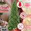 Arbre de Noël mince de 4 pi, 424 branches Pe + réalistes, branches articulées pour une installation simple, entrées de support stables et petits espaces décoratifs en saison festive, pointes mixtes de 48 pouces, structure facile en métal