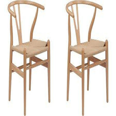Chaise avec accoudoirs en bois massif