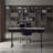 Black electric height-adjustable table-292074514