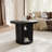 Tambour Design Round Coffee Table with Storage-1720571206-1720571204