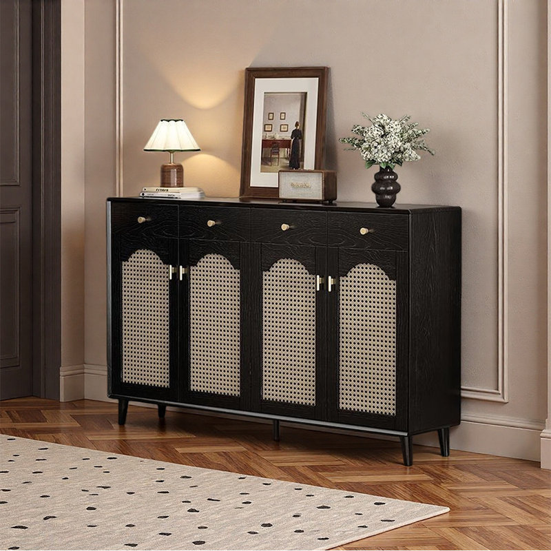 Armoire à chaussures rétro de style français à l'entrée, H 39,37 po x l 62,99 po x P 14,17 po
