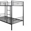 Lit superposé en métal, structure en acier durable avec conception peu encombrante pour la chambre à coucher-1678301577