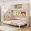 Lit escamotable double avec armoires de rangement