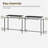 70.8 Inch Rectangular Counter Bar Height Table, High Top Pub Table for Indoor Use, Kitchen Living Room Entryway-130040043