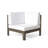 OANA OUTDOOR WOODEN SECTIONAL SET WITH CUSHIONS, WHITE-693976578